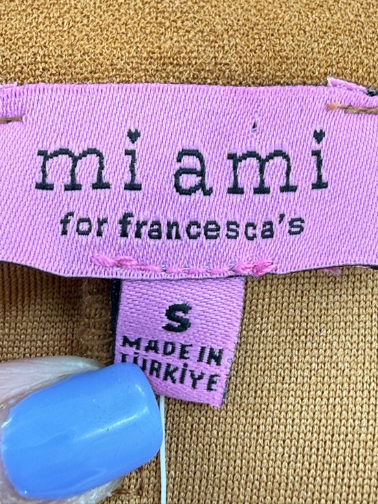 Mi a mi For Francesca’s Caramel Ruched Button-Front Shirt Bodycon Mini Dress - Picture 11 of 13